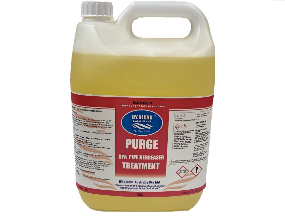 Purge Spa Pipe Degreaser HY.GIENE AUSTRALIA