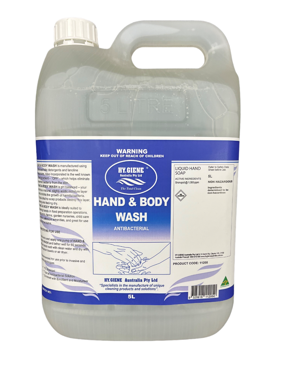 Antibacterial BODY WASH & HAND SOAP HY.GIENE AUSTRALIA