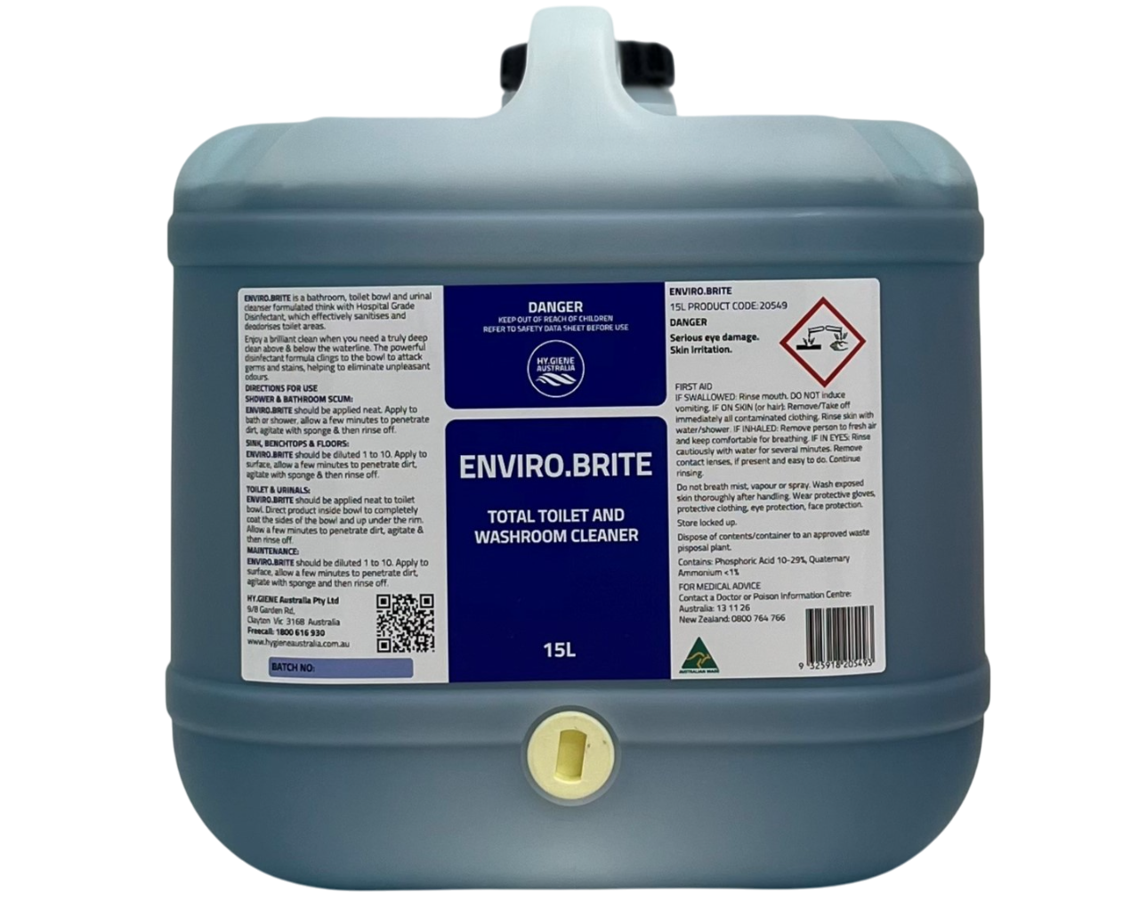 ENVIRO.BRITE Toilet Urinal Bathroom Cleaner & Scale Remover - Image 2