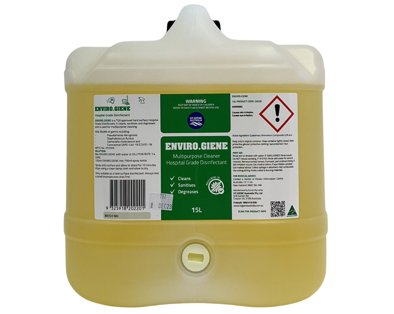 ENVIRO.GIENE multipurpose cleaner, degreaser, sanitiser and disinfectant - Image 4