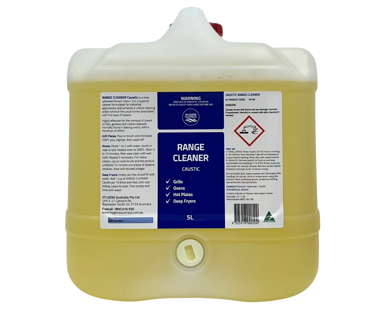 Range Cleaner Caustic Oven & Grill Cleaner (DG) - Image 2