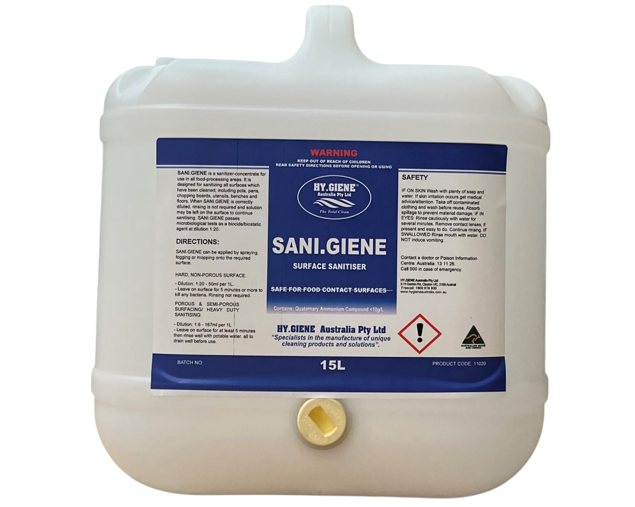 SANI.GIENE Neutral Disinfectant Cleaner Sanitiser - Image 2