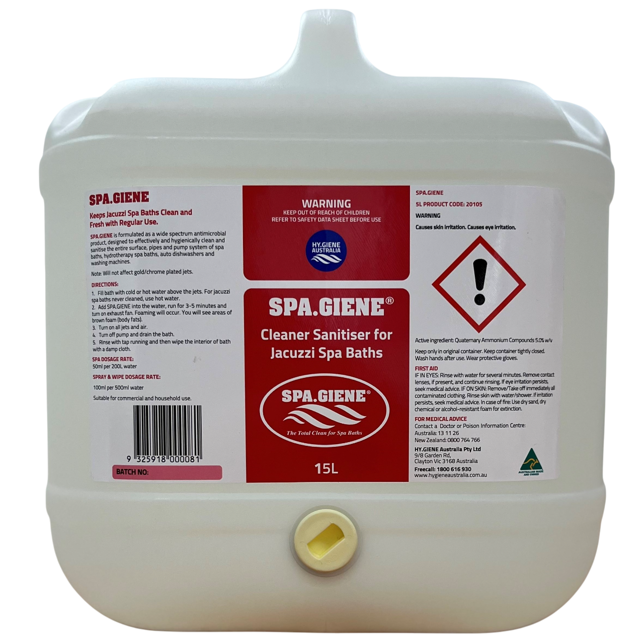 SPA.GIENE spa bath cleaner & sanitiser - Image 4